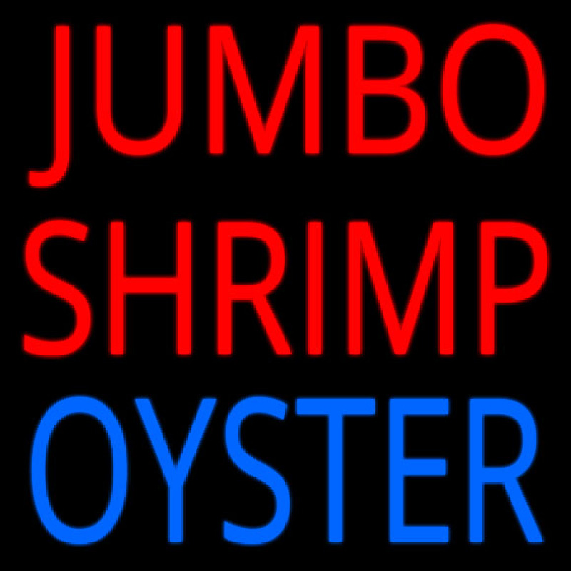 Jumbo Shrimp Oyster Neonreclame