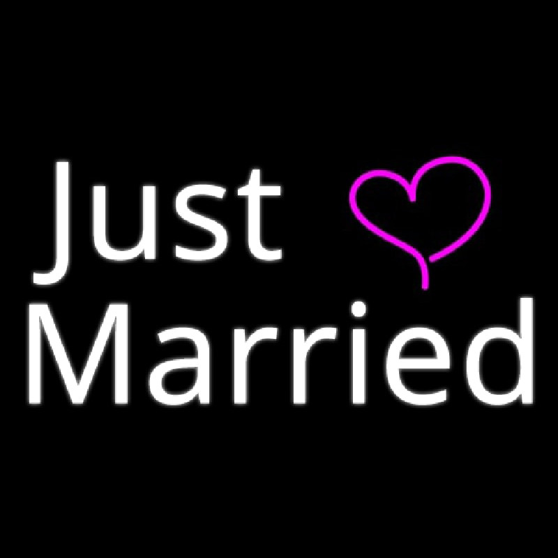 Just Married Neonreclame
