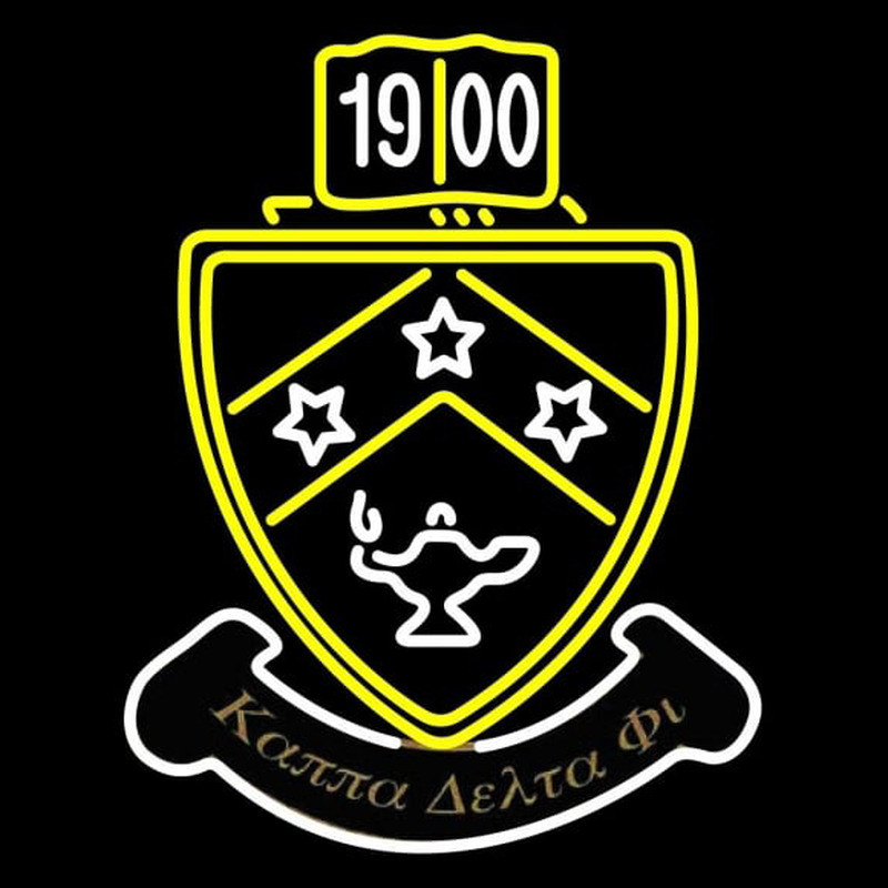 Kappa Delta Phi Chapters Logo Neonreclame