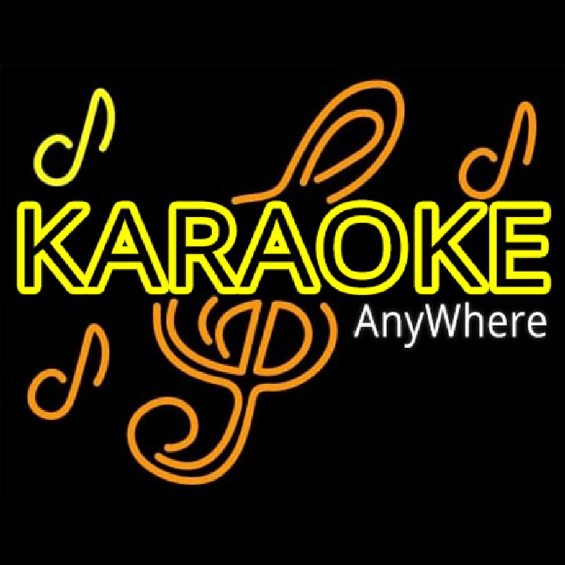 Karaoke Anywhere Neonreclame