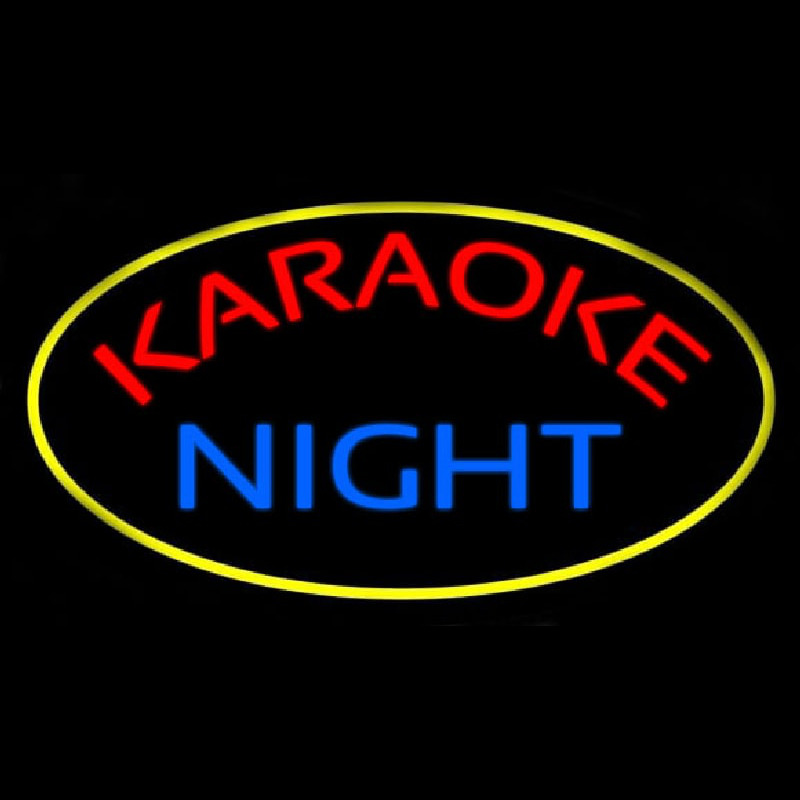 Karaoke Night Colorful 1 Neonreclame
