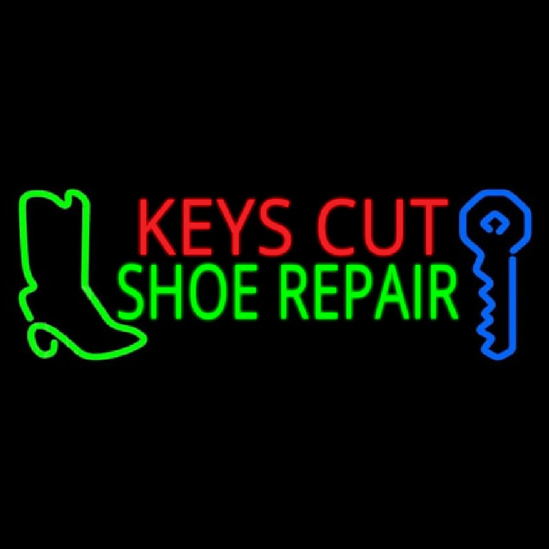 Keys Cut Shoe Repair Neonreclame