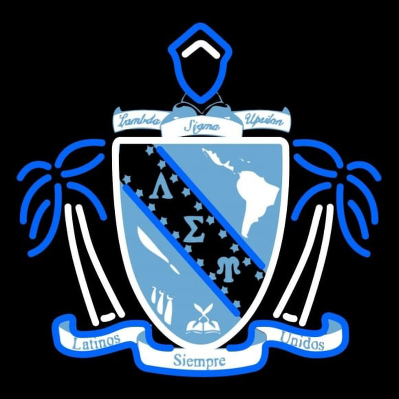 Lambda Sigma Upsilon Chapters Logo Neonreclame