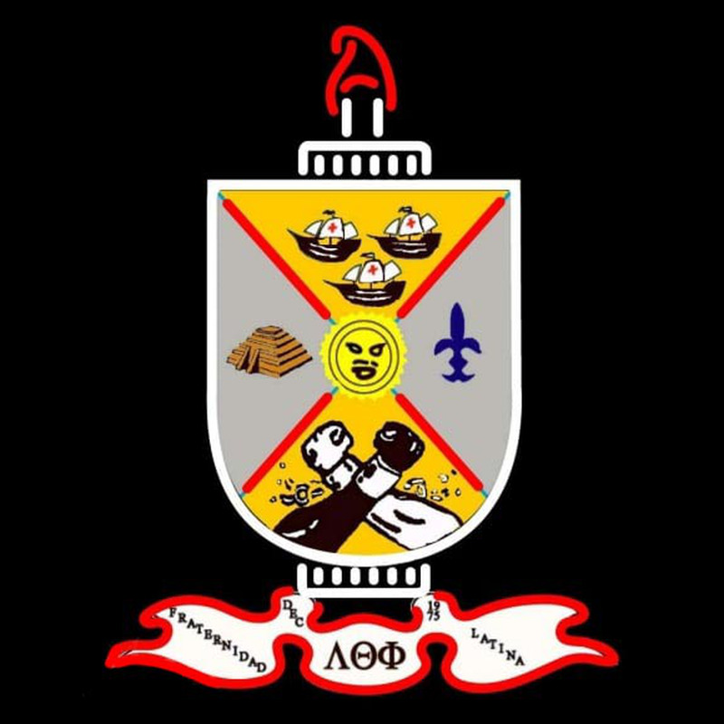Lambda Theta Phi Chapters Logo Neonreclame