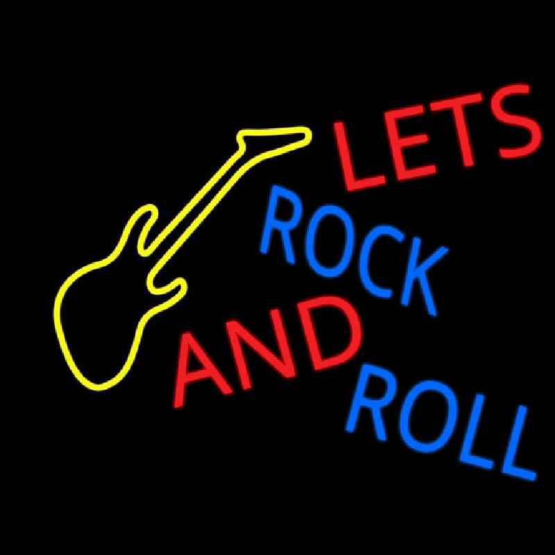 Lets Rock And Roll Neonreclame