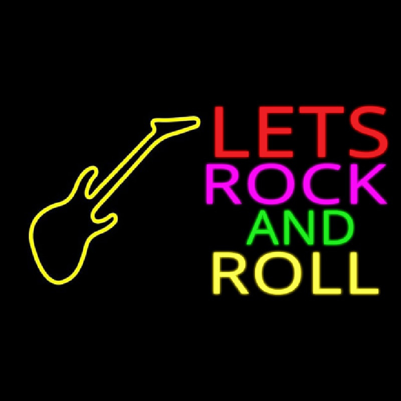Lets Rock And Roll Neonreclame