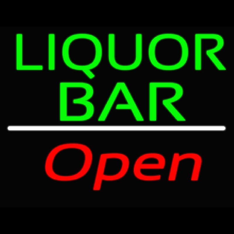 Liquor Bar Open 2 Neonreclame