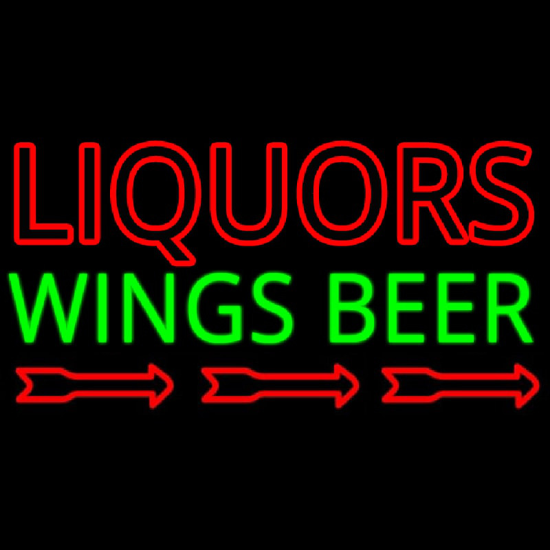 Liquor Wings Beer Neonreclame