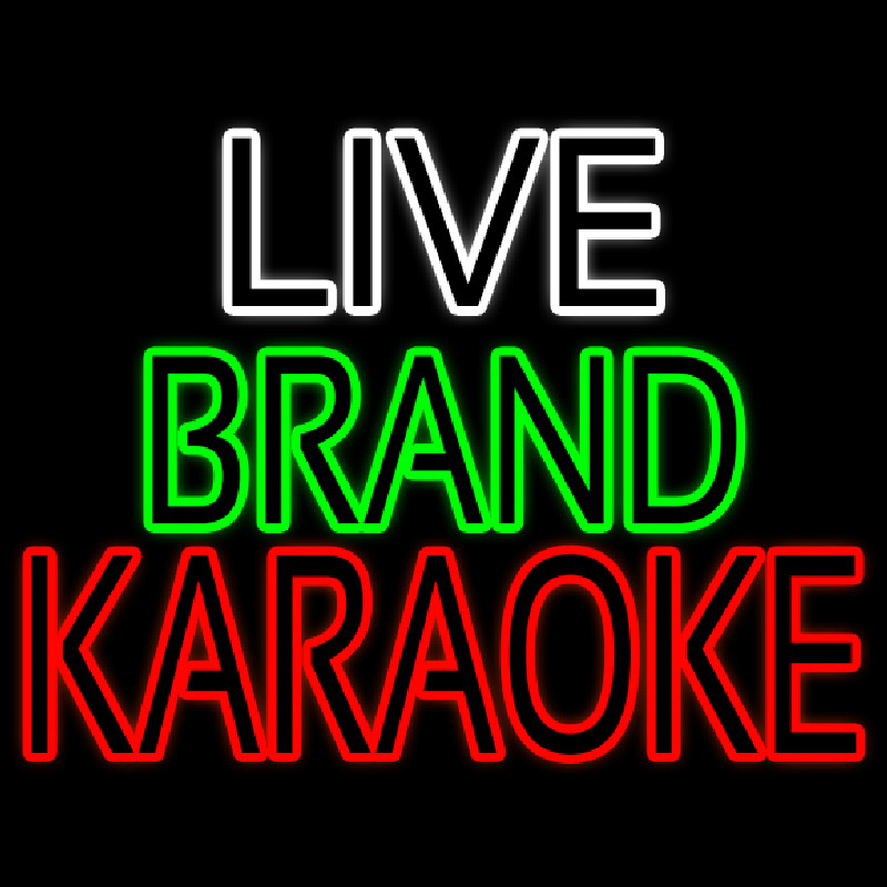 Live Band Karaoke Neonreclame