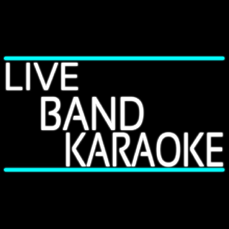 Live Band Karaoke Neonreclame