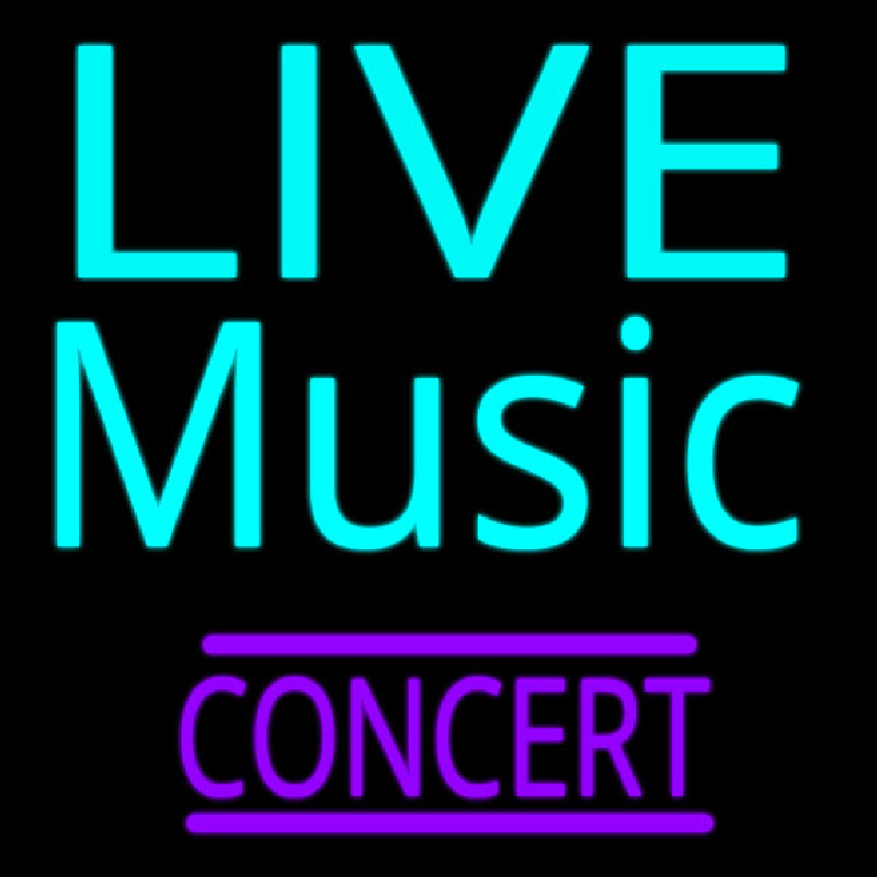 Live Music Concert Neonreclame