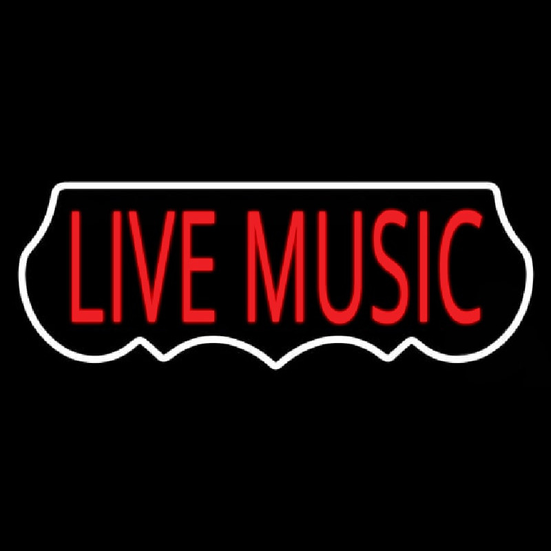 Live Music Red 1 Neonreclame