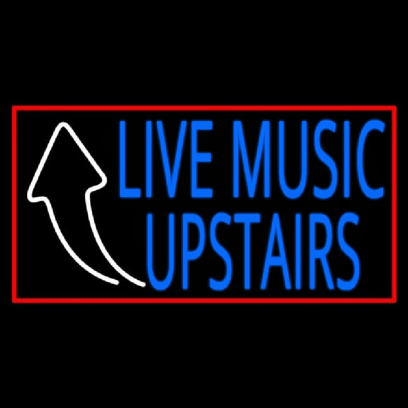 Live Music Upstairs Neonreclame