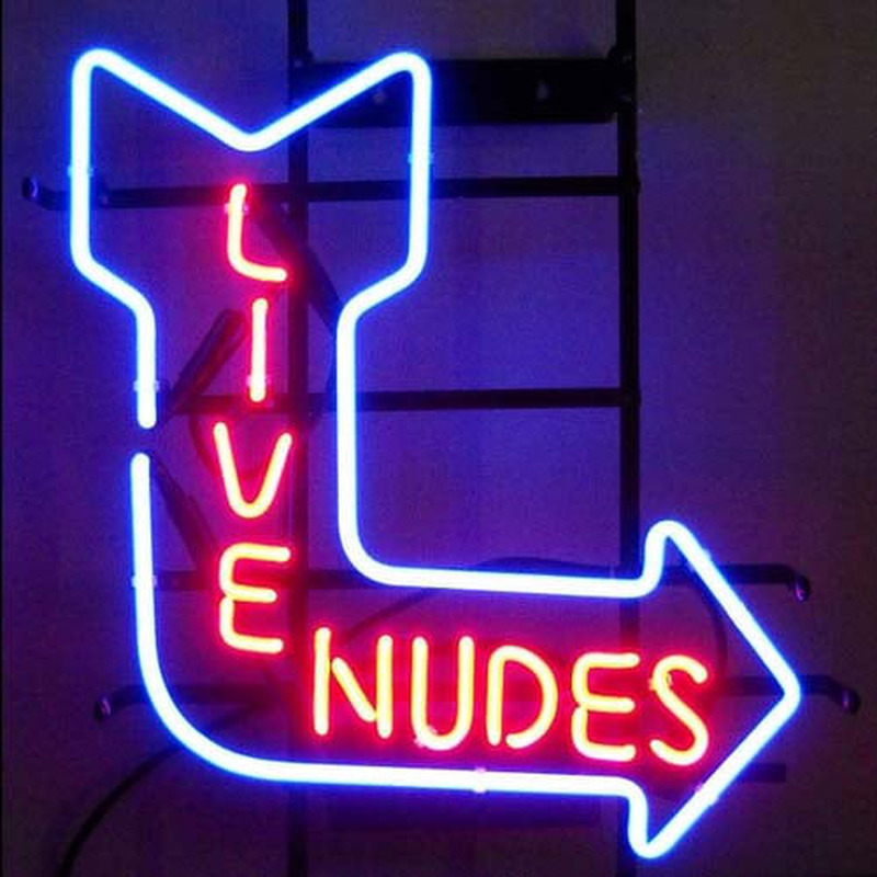 Live Nudes Winkel Open Neonreclame