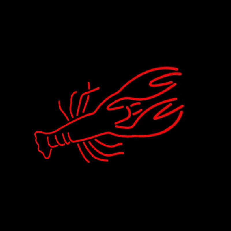 Lobster Red Logo Neonreclame