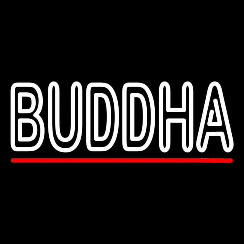 Lord Buddha With Red Line Neonreclame