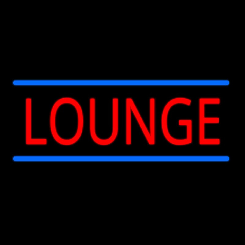 Lounge With Blue Lines Neonreclame