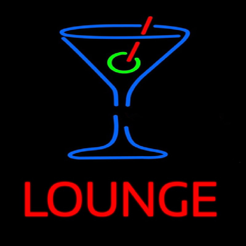Lounge With Martini Glass Neonreclame