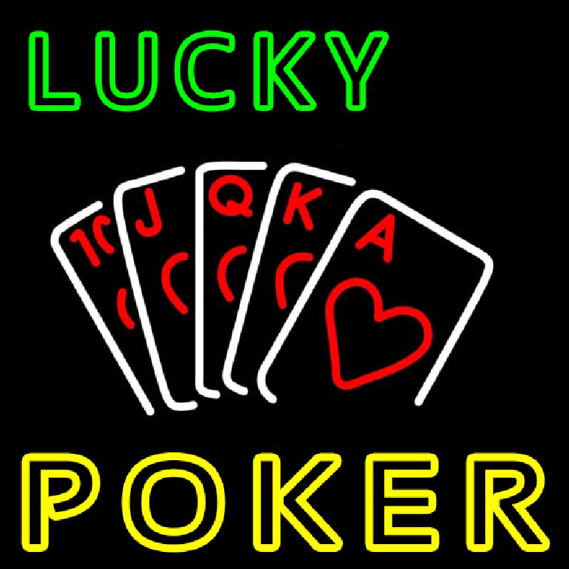Lucky Poker Neonreclame