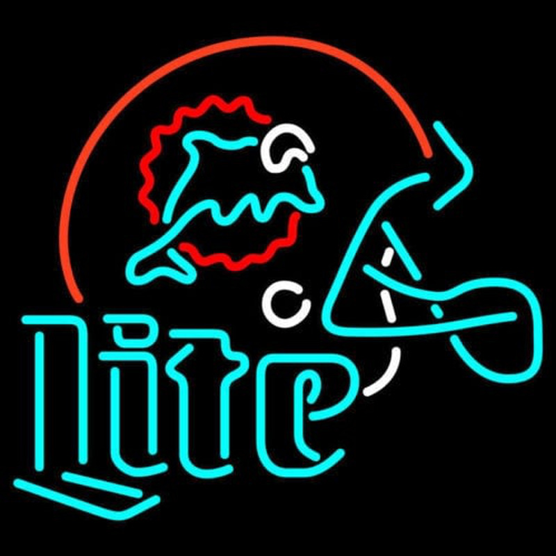 MIAMI DOLPHINS MILLER LITE Neonreclame