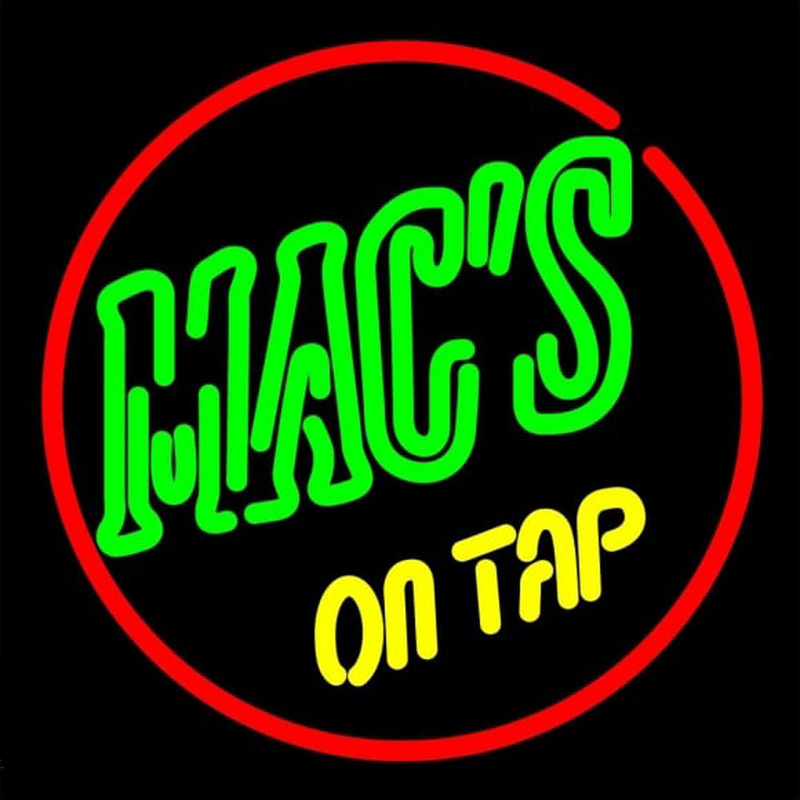 Macs On Tap Neonreclame