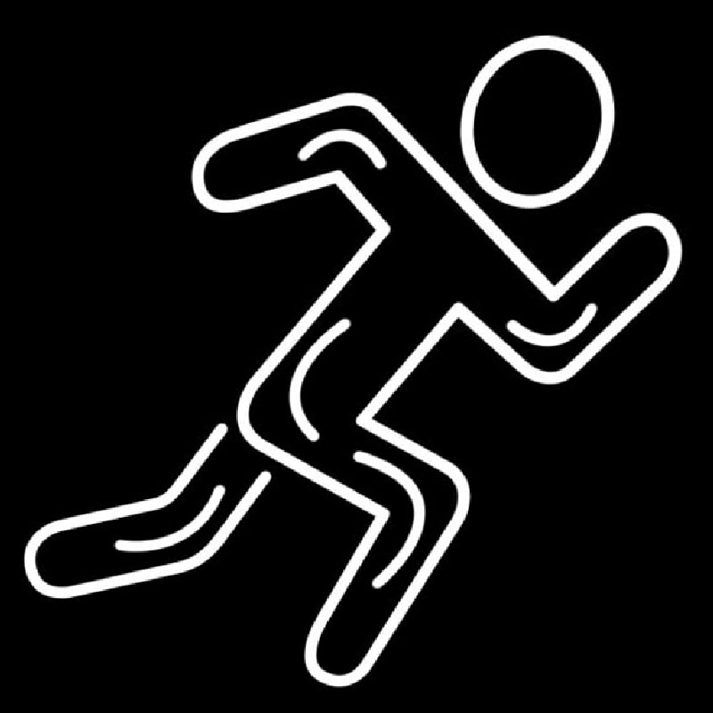 Man Sprinting Neonreclame