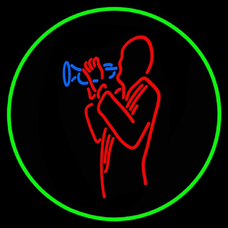Man With Trumpet Neonreclame