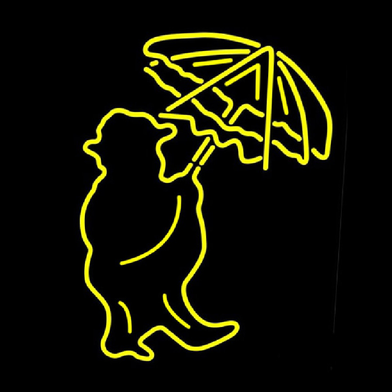 Man With Umbrella Neonreclame