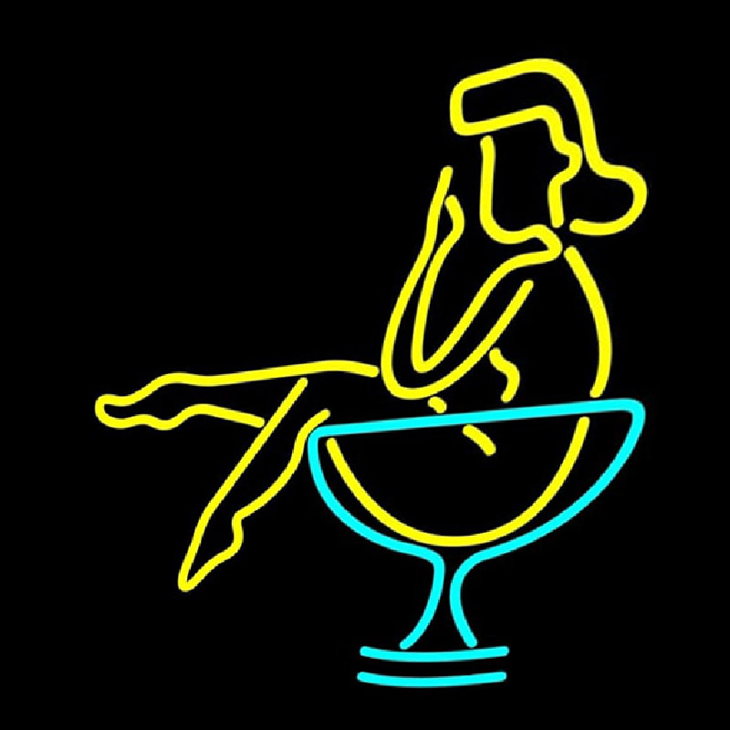 Martini Girl In Glass Neonreclame