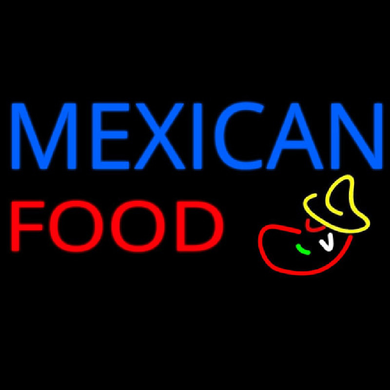 Me ican Food Logo Neonreclame