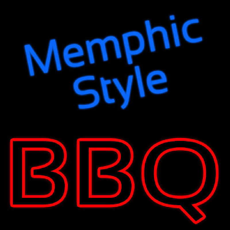 Memphis Style Bbq Neonreclame