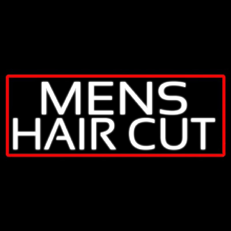 Mens Hair Cut Neonreclame