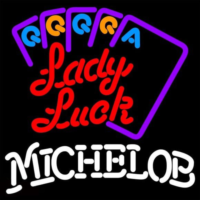 Michelob Lady Luck Series Beer Sign Neonreclame