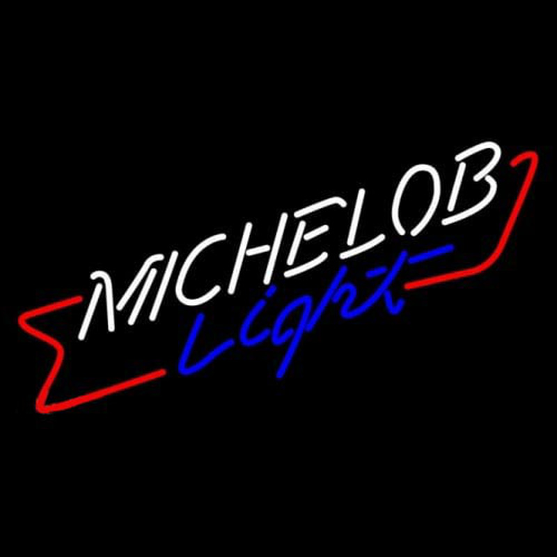 Michelob Light Cross Red Ribbon Neonreclame