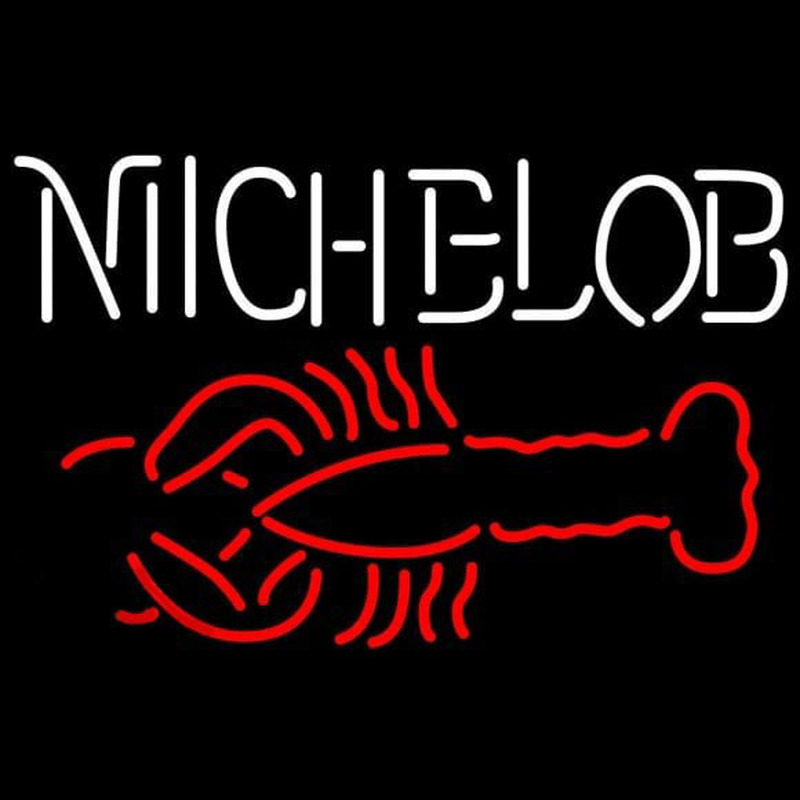 Michelob Lobster Beer Sign Neonreclame