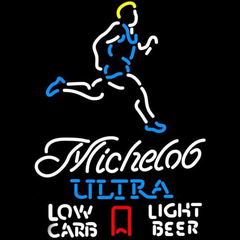 Michelob Ultra Light Low Carb Jogger Beer Sign Neonreclame
