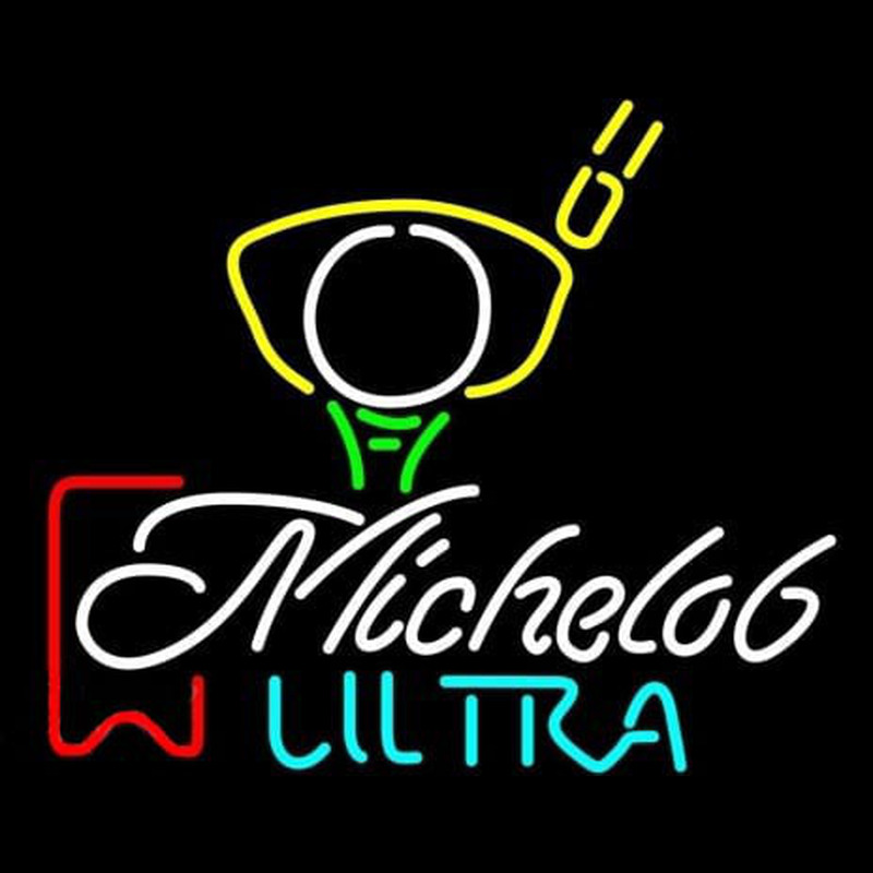 Michelob Ultra Red Ribbon PGA Golf Neonreclame