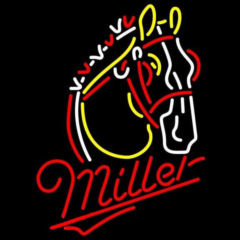 Miler Horse Beer Sign Neonreclame