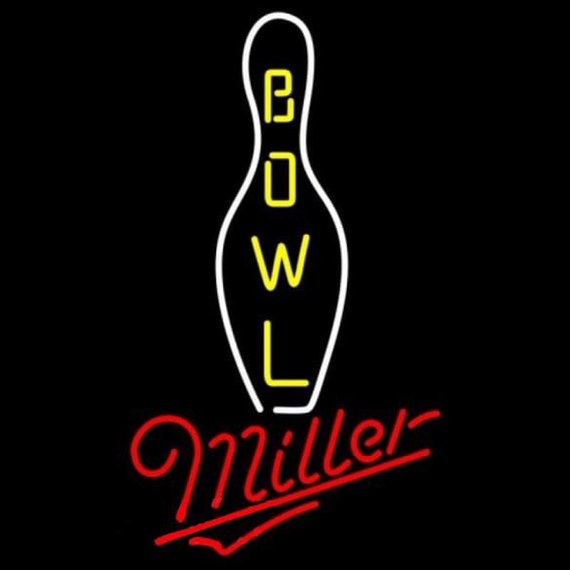 Miller Bowling Beer Sign Neonreclame