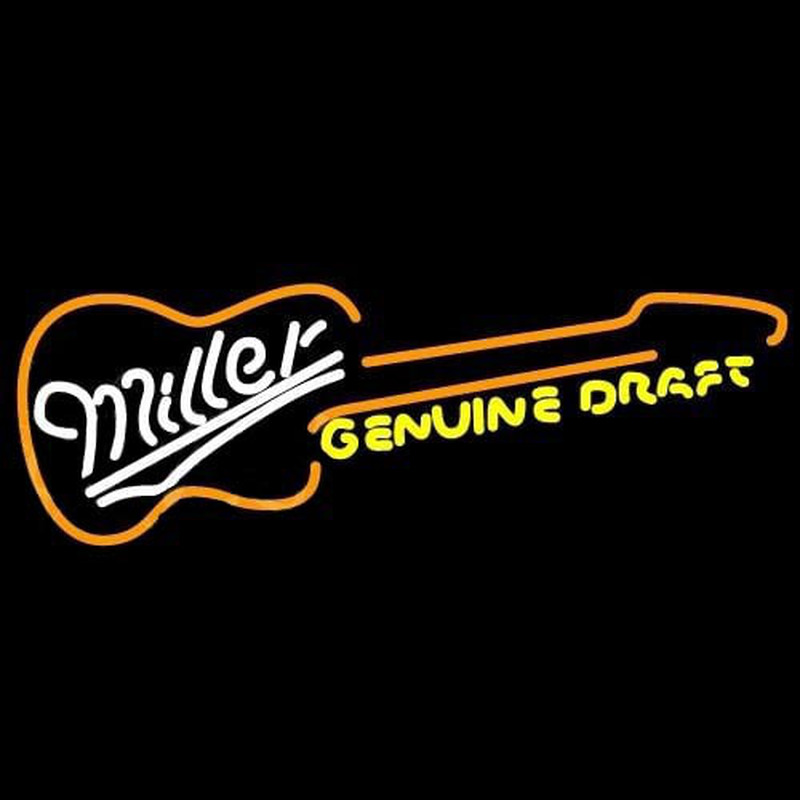 Miller Country Guitar Beer Sign Neonreclame