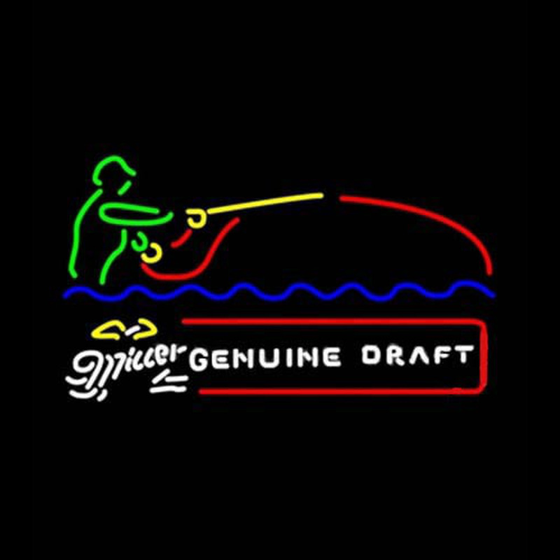 Miller Genuine Draft Fisherman Neonreclame