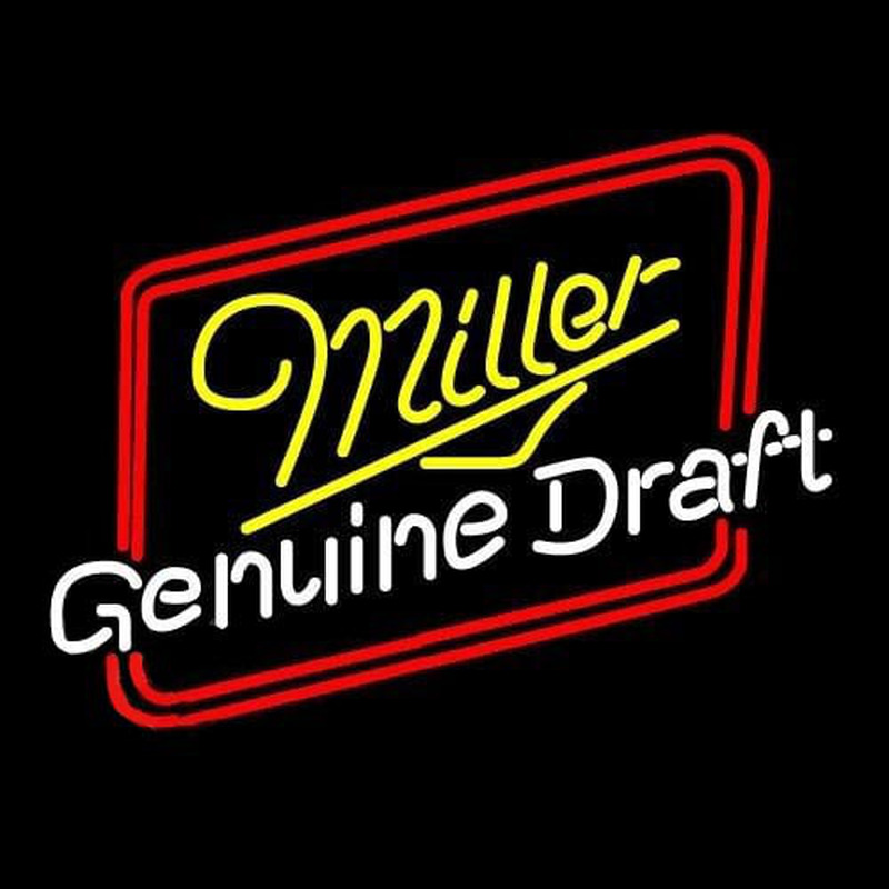 Miller Genuine Draft Hollywood Beer Sign Neonreclame