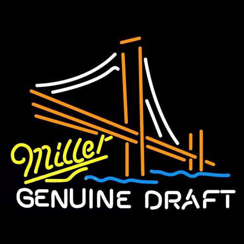Miller Golden Gate Bridge Beer Sign Neonreclame