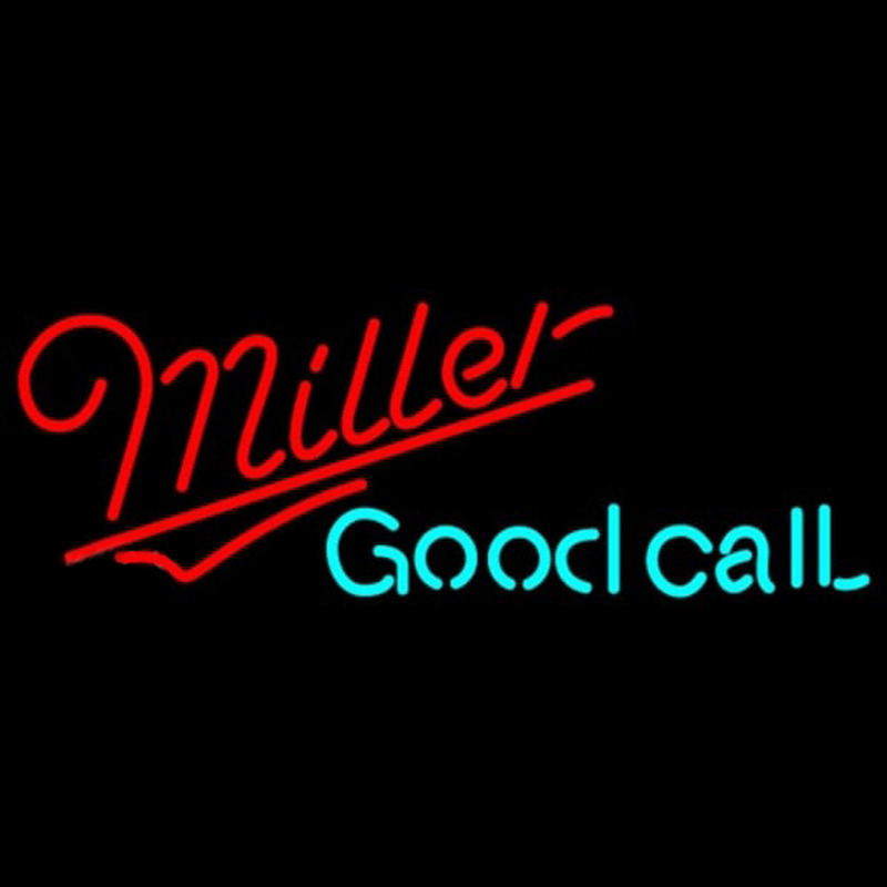 Miller Good Call Beer Sign Neonreclame