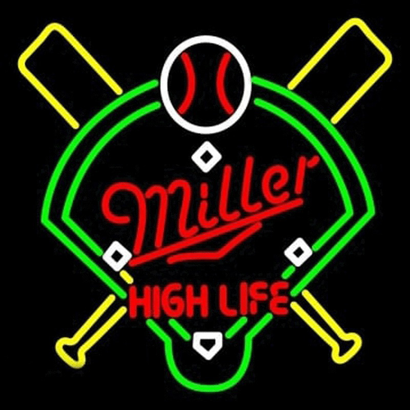 Miller High Life Baseball Neonreclame
