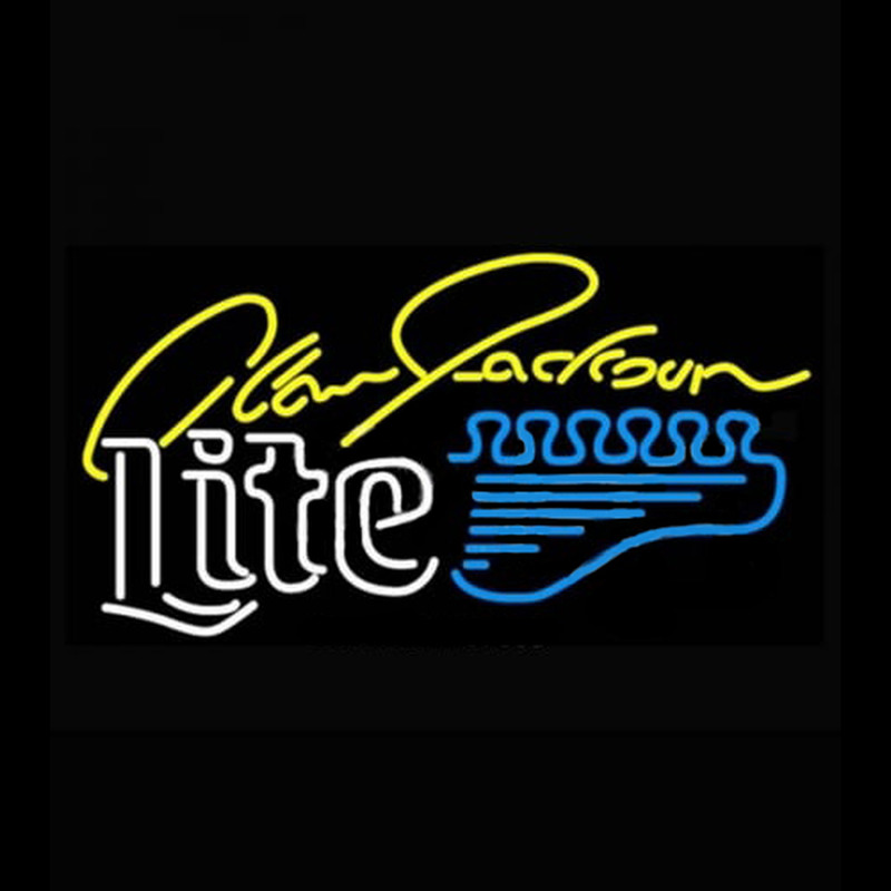 Miller Lite Alan Jackson Guitar Neonreclame