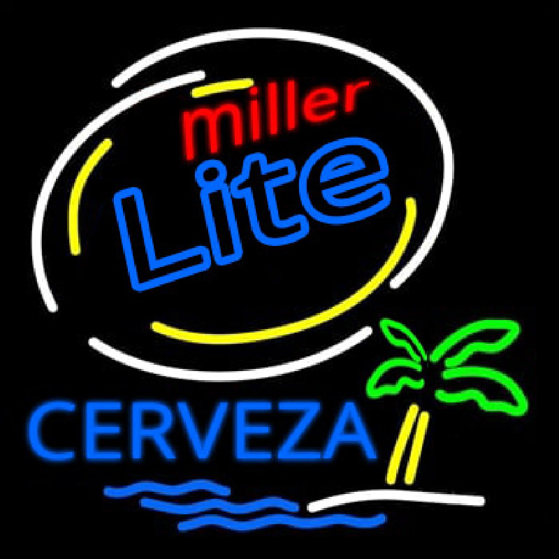 Miller Lite Cerveza Beer Bar Neonreclame