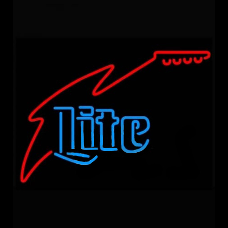 Miller Lite Guitar Neonreclame