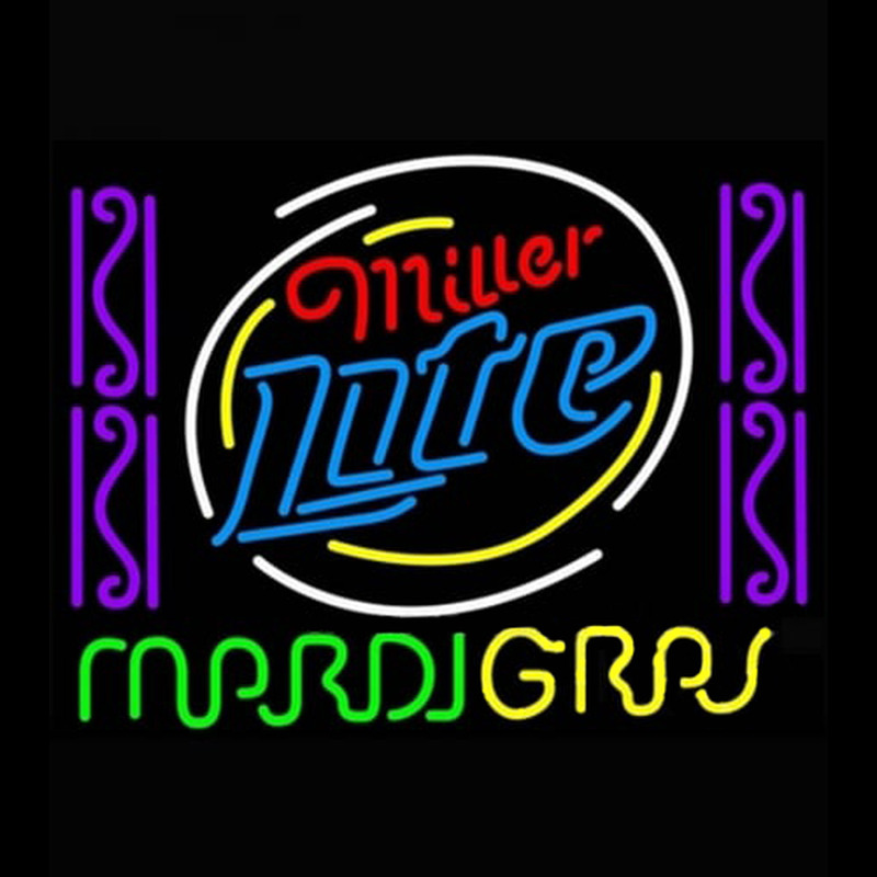 Miller Lite Mardi Neonreclame