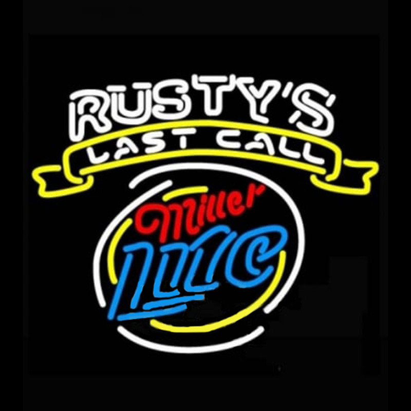 Miller Lite Rusty Last Call Neonreclame